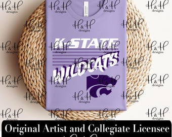 Wildcats Six Rectangles ~ Licensed K-State® Apparel ~ HHKSU184