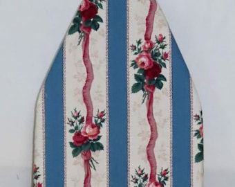 Housse de table à repasser à rayures florales (30 x 12 po.)