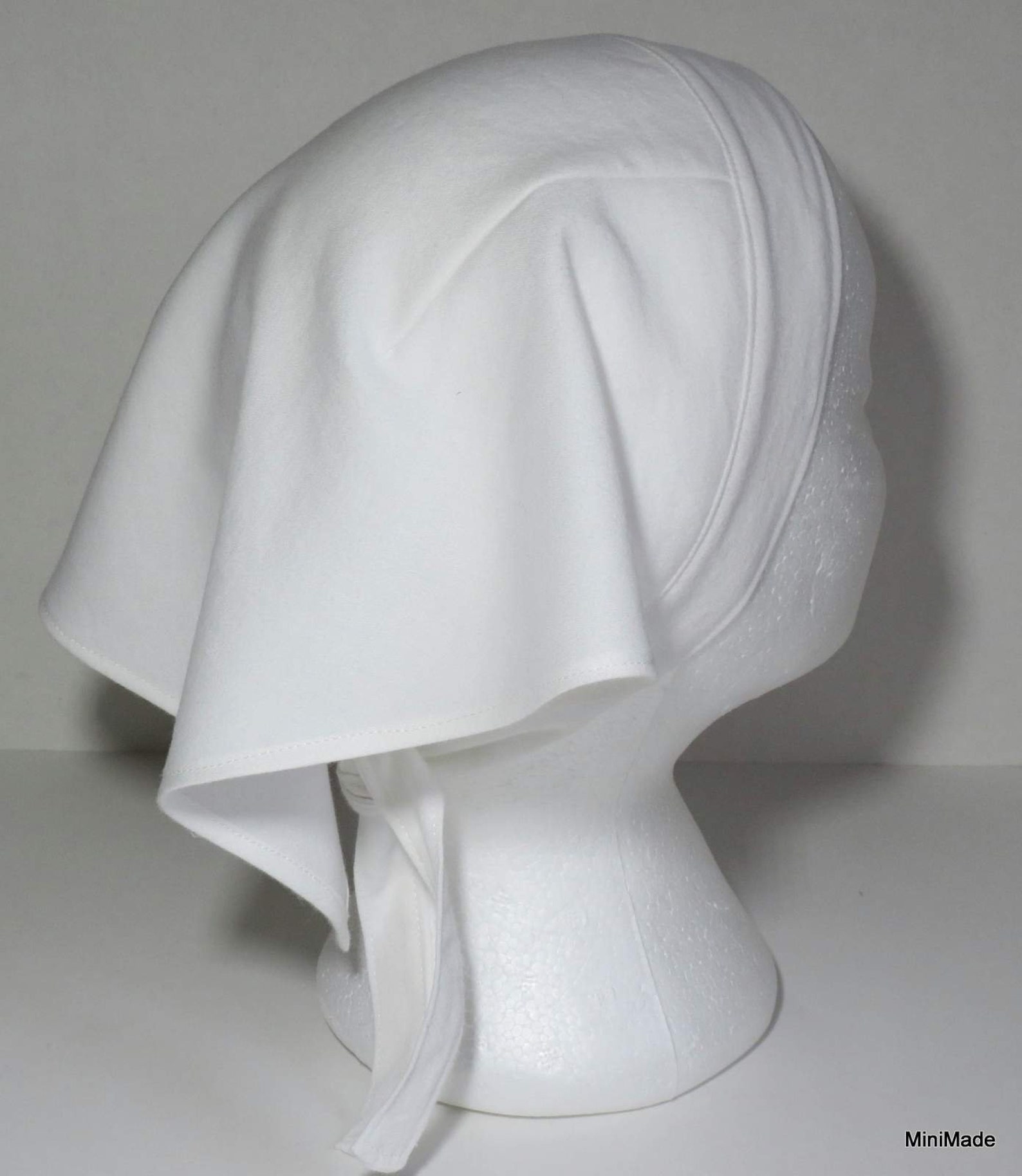 White Triangle Kerchief Adult Triangle Head Scarf Bandanna Etsy