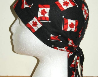 Bikers Skull Cap, Bandana, Do Rag, Canada Flag