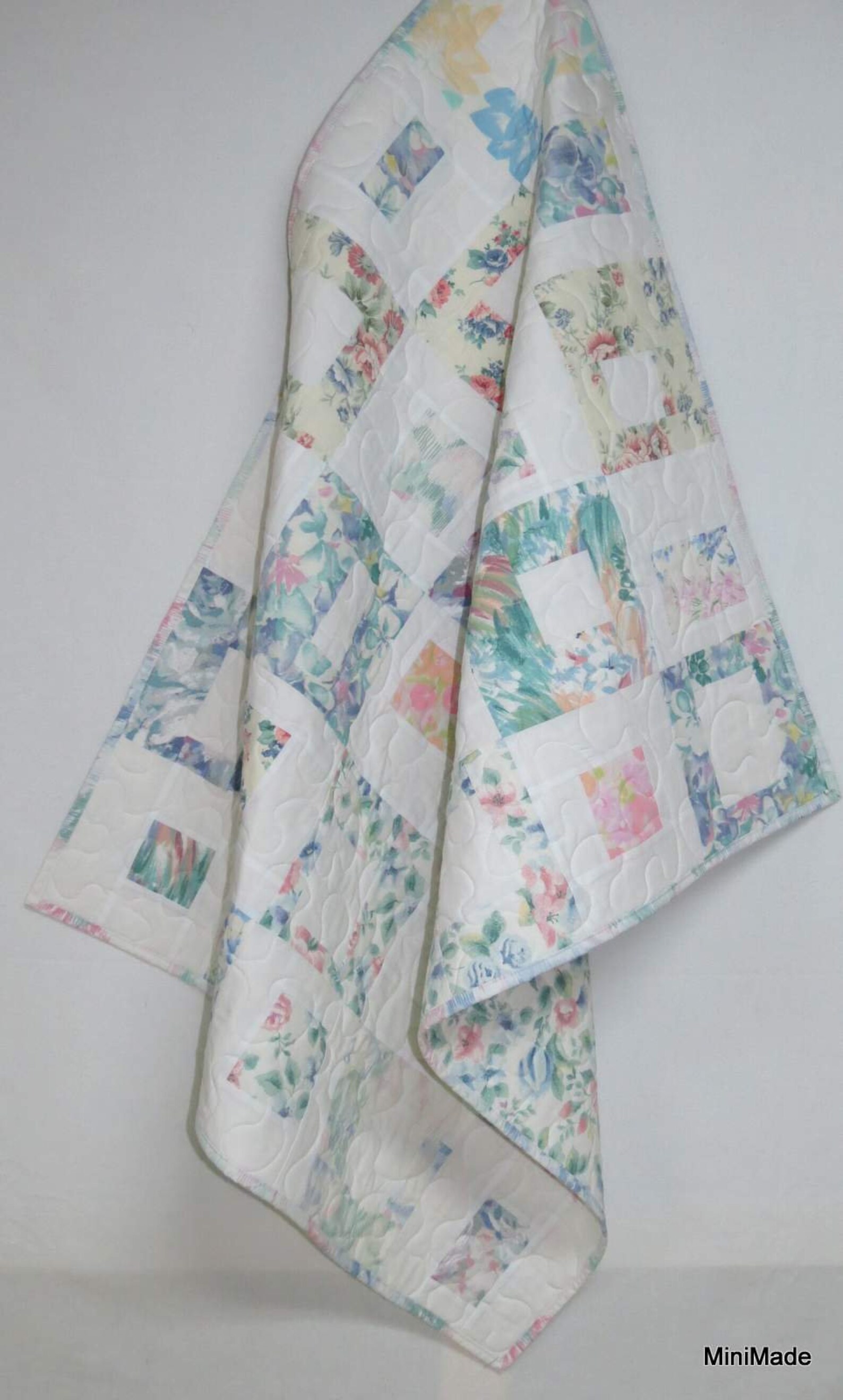 Tummy Time Quilt Baby Quilt Modern Contemporary Upcycled Etsy