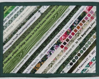 Mug mug, tapis snack, dessous de verre, lisières assemblées, verdure