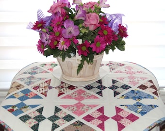 Décoration de table ou décoration murale Spring Garden, motif floral blanc