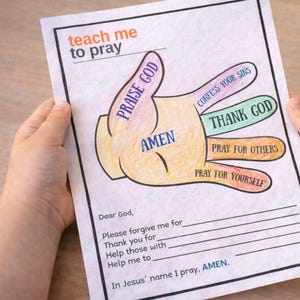 Hoja de oración: Enséñame a orar (PDF)