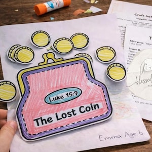 Lost Coin Bible Lesson & Craft: printable (PDF)