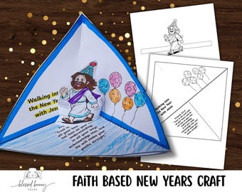 Faith Based New Year craft: printable (PDF)