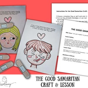 The Good Samaritan Bible Lesson & Craft | 5‑Page Printable Activity for Sunday School, VBS, or Home