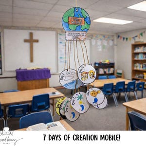 Manualidad de los 7 días de la creación: imprimible (descarga en PDF)