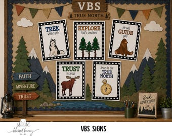 Vacation Bible School Signs: printable (PDF)