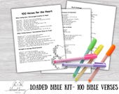 Loaded Bible Printable Kit-100 Bible Verses (PDF)