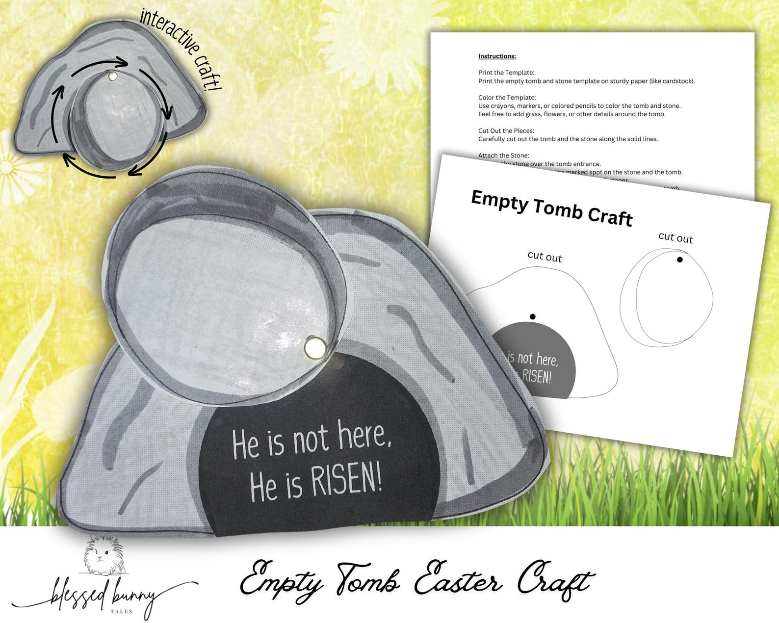 Printable Empty Tomb Craft | Easter Resurrection Activity for Kids ...