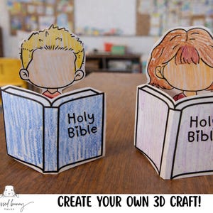 Manualidad bíblica en 3D: Imprimible (PDF)