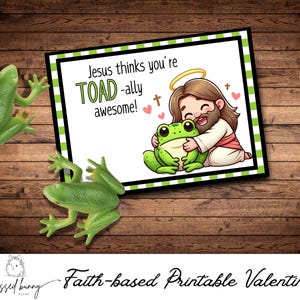 Jésus pense que vous êtes vraiment génial = imprimable - Saint-Valentin pour la classe - Saint-Valentin religieux- Saint-Valentin chrétien-