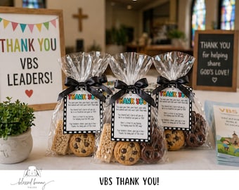 VBS Volunteer Thank You Tags: Printable Gift Tags with Poem (PDF Download)