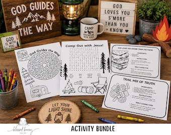 Camp VBS Aktivitätspaket: Labyrinth, Wortsuche & Rezeptkarten (PDF Download)