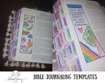 Fruit of the Spirit Bible Journaling templates (PDF Pattern)