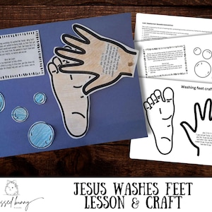 Jesus Waschen Füße Handwerk: printable (PDF)