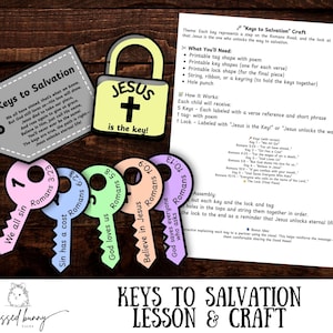 Artesanato Bíblico Chaves para a Salvação: Atividade da Estrada Romana (PDF de 3 páginas)