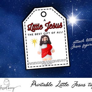Little Jesus Figurine Tags: Christmas Bible Verse (PDF)