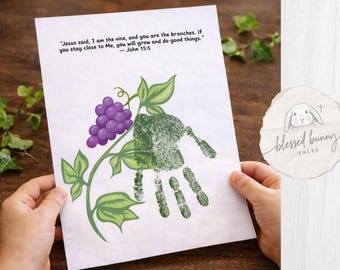 I am the vine handprint craft: printable (PDF)