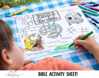 Jonah and the whale activity sheet: printable (PDF)