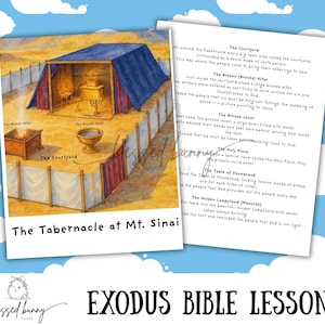 Tabernacle of Moses Worksheet: Bible Study Printable (8x10" PDF)
