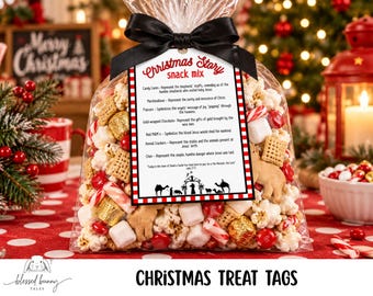 Christmas Story Snack Mix Tags: (PDF)