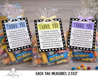 Church Volunteer Thank You Tags: printable (PDF)
