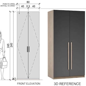 Full Hanger Closet with Storage, Full set drawing package ready for production