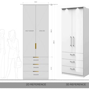 Closet Storage Layout. Full set 2D drawing package ready for final production