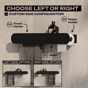 toilet paper holder
towel holder
toilet paper storage
toilet paper shelf
toilet paper hanger
paper towel holder
bathroom storage
bathroom cabinet
bathroom organizer
wall mounted shelf
powder coated steel
towel bar shelf
small bathroom shelf