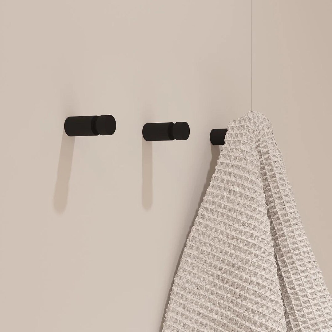 thumbnail image 2 of Door Back Hook Heavy Duty Metal Hanger Bag Clothes Towel Hat Storage... 2 of 14