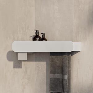 toilet paper holder
towel holder
toilet paper storage
toilet paper shelf
toilet paper hanger
paper towel holder
bathroom storage
bathroom cabinet
bathroom organizer
wall mounted shelf
powder coated steel
towel bar shelf
small bathroom shelf