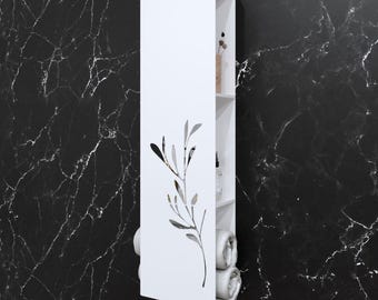 Floating Shelf for Bathroom Storage with Minimalistic Design | Stainless Steel Storage in Black and White | Wall-Mounted Shelf