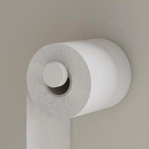Modern Aluminum Toilet Paper Holder: Compact Bathroom Roll Hanger
