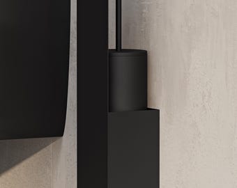 Moderne WC-Bürstenhalter Wand Montiert | Minimalistisches Badezimmer Toilettenbürsten Set