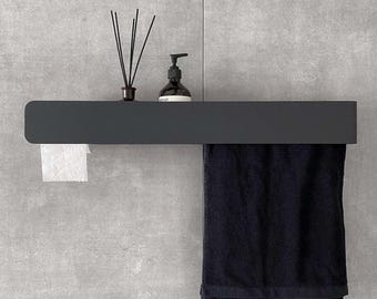 3-in-1 Steel Bathroom Organizer: Towel Bar, Toilet Paper Holder & Shelf – Sleek, Durable, Space-Saving Solution for Modern Bathrooms