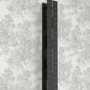 Black Steel Bathroom Shelf: Wall Mounted Modern Organizer