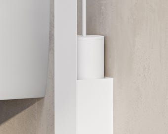WC-Bürstenhalter Wand Montiert | Sauberes Minimal Badezimmer Accessoire | Modernes Design
