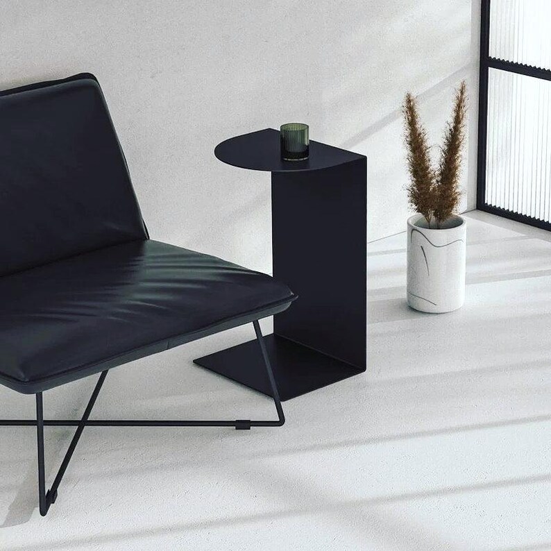Minimalist Metal Coffee Table | Modern Side Table for Living Room ...