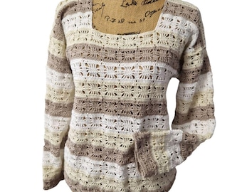 Handgemaakte gehaakte damestrui, maat 38, one size