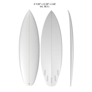 High-Performance Shortboard Surfboard - 3D Design File Download