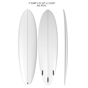 Mid-Length Surfboard - 3D Design File Download