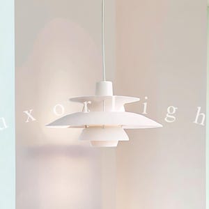 Scandinavian Pendant Light: Minimalist Chandelier, Adjustable Height