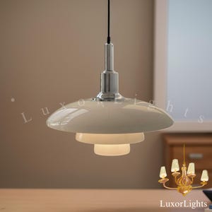 Handcrafted Glass Scandinavian Pendant Light: Brass Fixture, Nordic Style