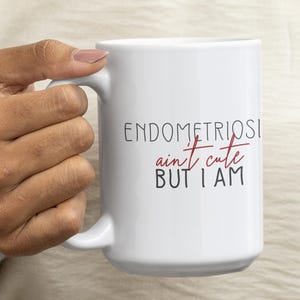 Endometriosis Warrior Otter Mug | Empowering Chronic Illness Coffee Cup