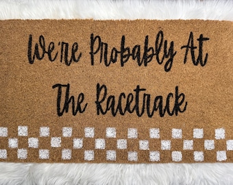 Custom Racing Saying Doormat