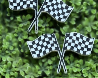 Checkered Flag Vent Clips Freshie