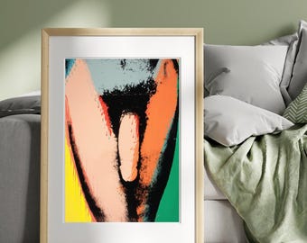 Andy Warhol Male Torso Series Print Poster Canvas