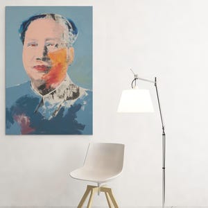 Andy Warhol Mao Poster or Canvas Wall Art Print – Iconic Pop Art Home Decor, Political Portrait, Retro Vintage Modern Artwork